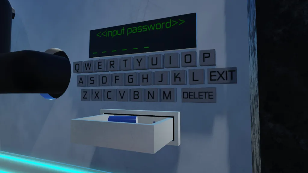 A screenshot showcasing Chapter 4 of Terminal Escape Room in Roblox