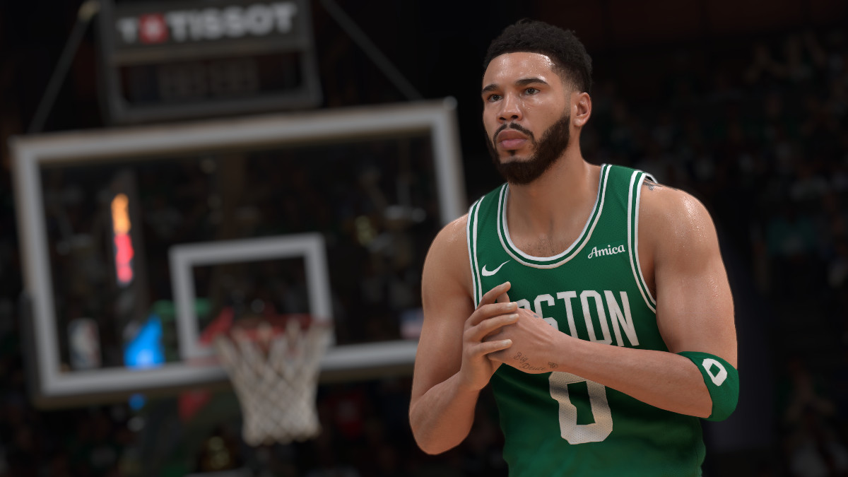A first look at Jayson Tatum in NBA 2K25 in an article showcasing the cover art for the upcoming game.