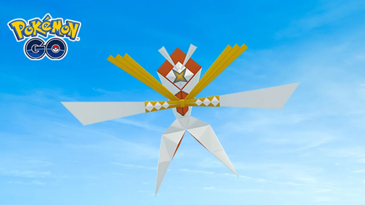 Kartana flying high in Pokemon Go