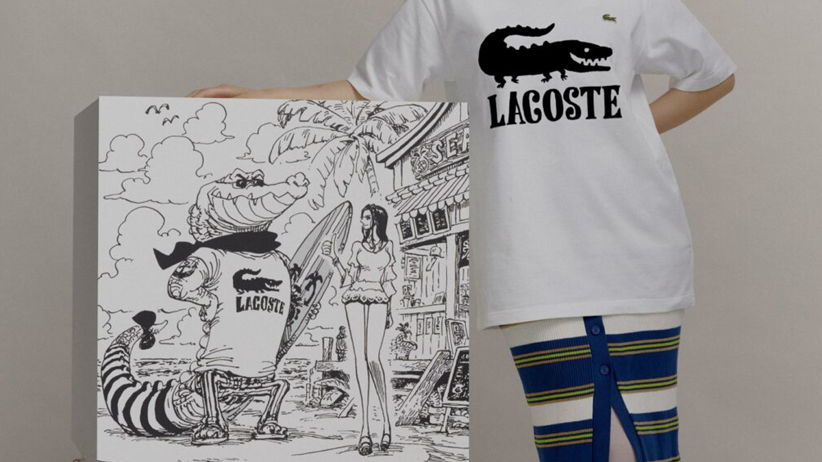 Lacoste X One Piece promotional artwork