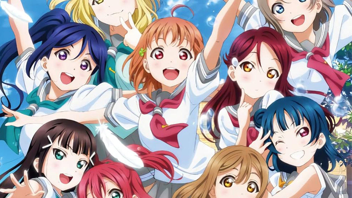 Love Live anime idols on poster for Sunshine