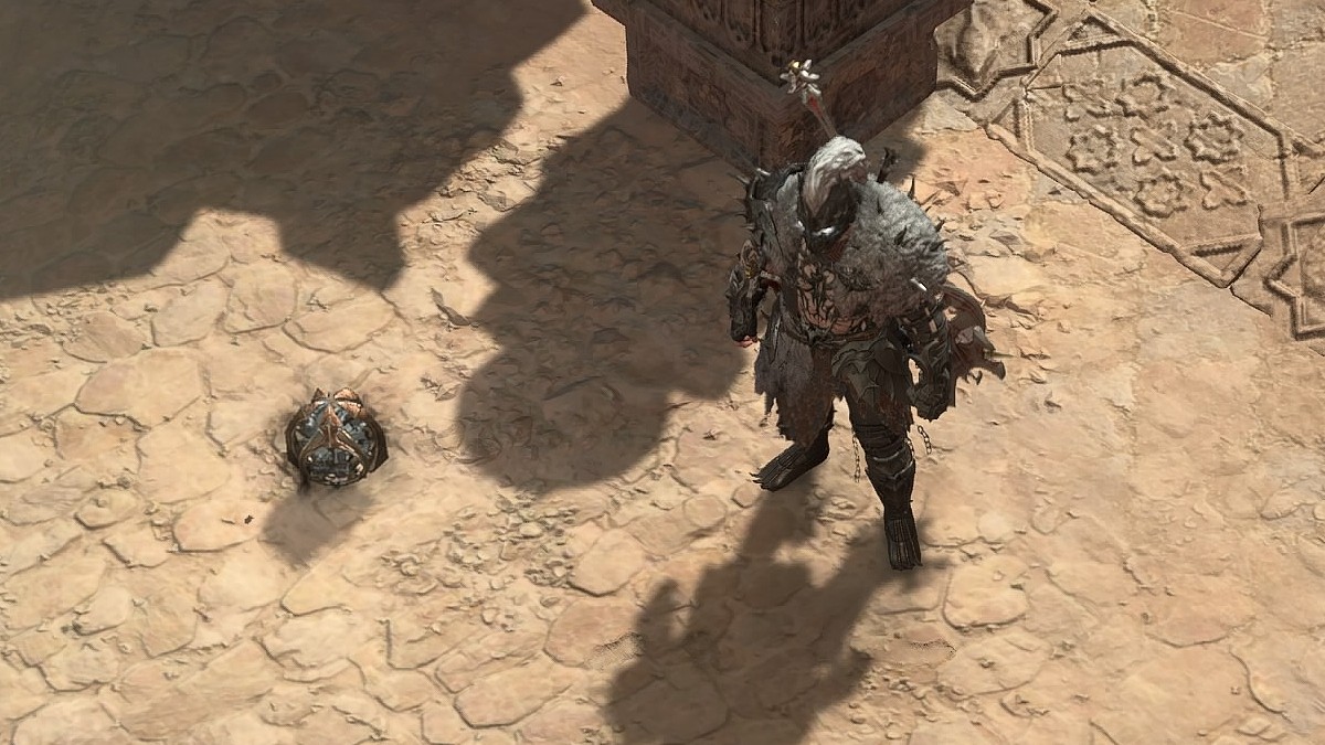 Malignant Heart on the ground in Diablo 4.