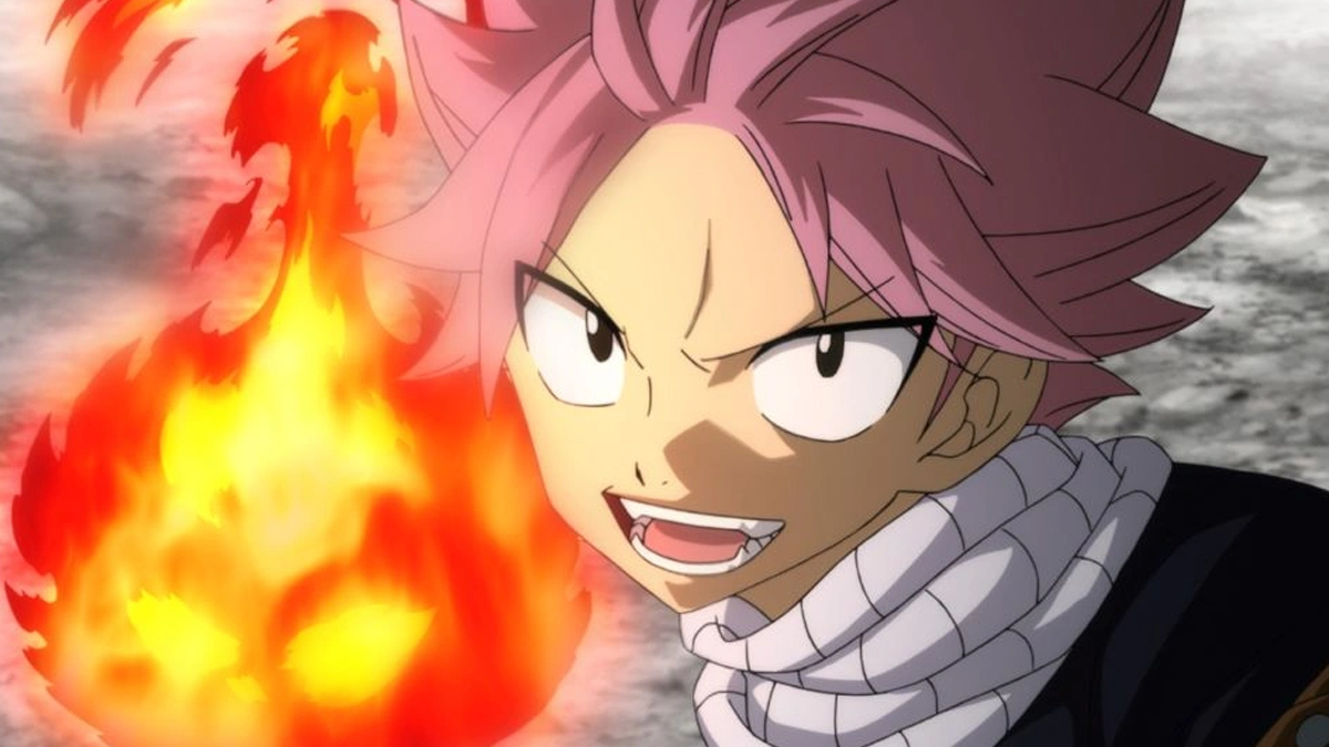 Natsu Fairy Tail 100 Years Quest using fire spell