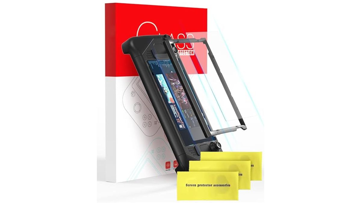 Product image of a 3-pack of Nintendo Switch Screen Protectors