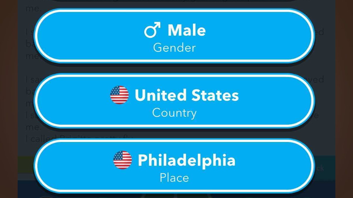 A photo detailing how to be born in Pennsylvania in BitLife, with Philadelphia selected as the City to be born in an article for the Espresso Challenge