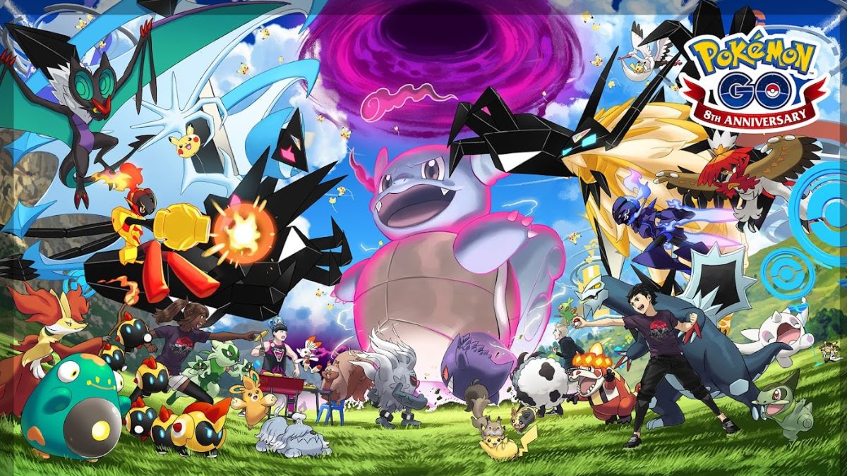 Pokemon GO 8 Anniversary Artwork