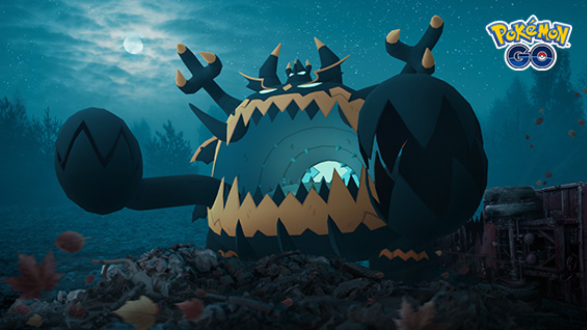 Image from Pokemon GO showing the Ultra Beast Guzzlord