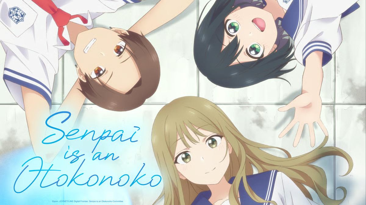 An image of the main trio from Senpai is an Otokonoko in an article detailing when Episode 3 is releasing