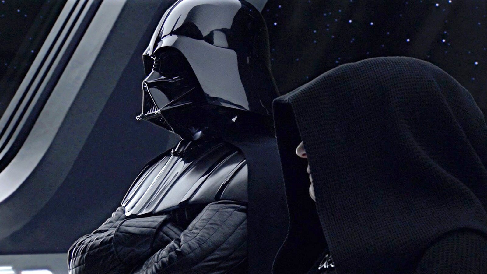 Darth Vader and Darth Sidious/Emperor Palpatine in Star Wars: Revenge of the Sith's epilogue