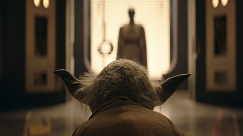 Vernestra Rwoh visits Master Yoda in The Acolyte Season 1, Episode 8
