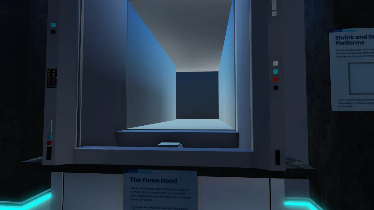 A screenshot showcasing Chapter 4 of Terminal Escape Room in Roblox