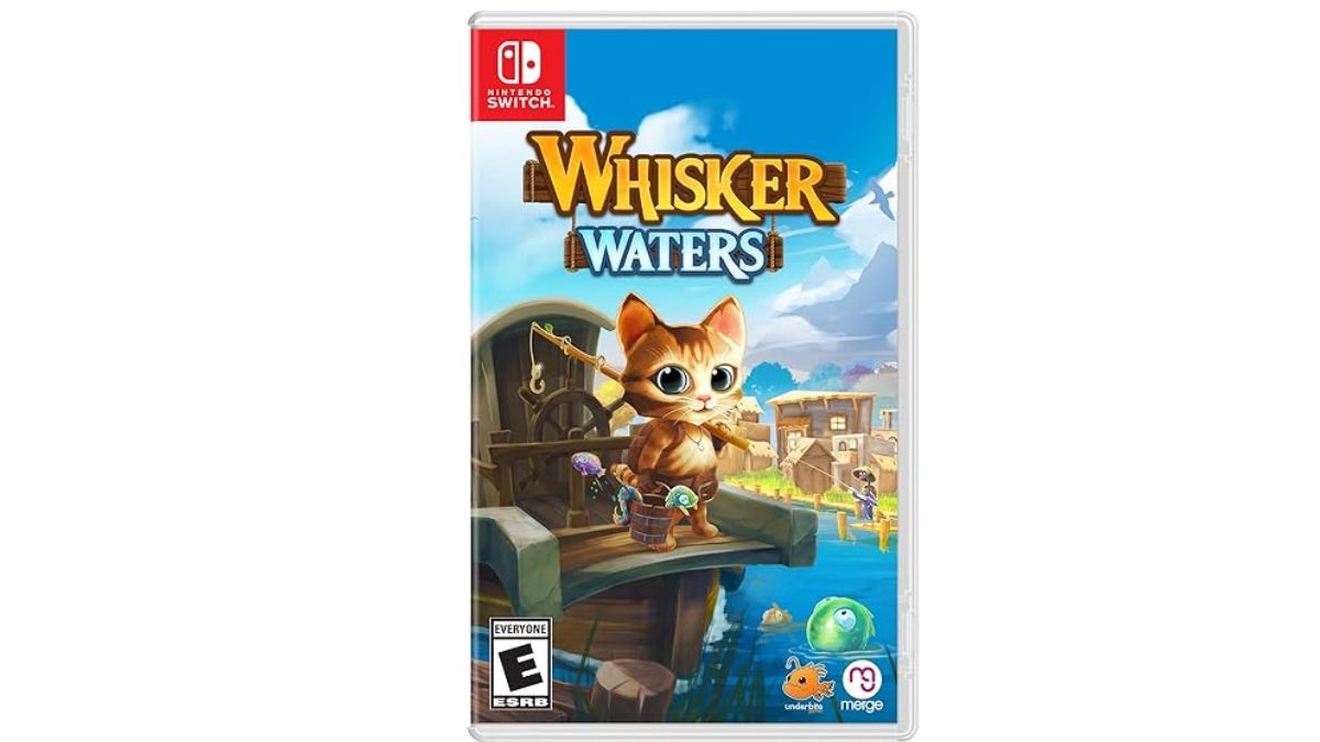 Image of the physical copy of Whisker Waters game for Nintendo Switch