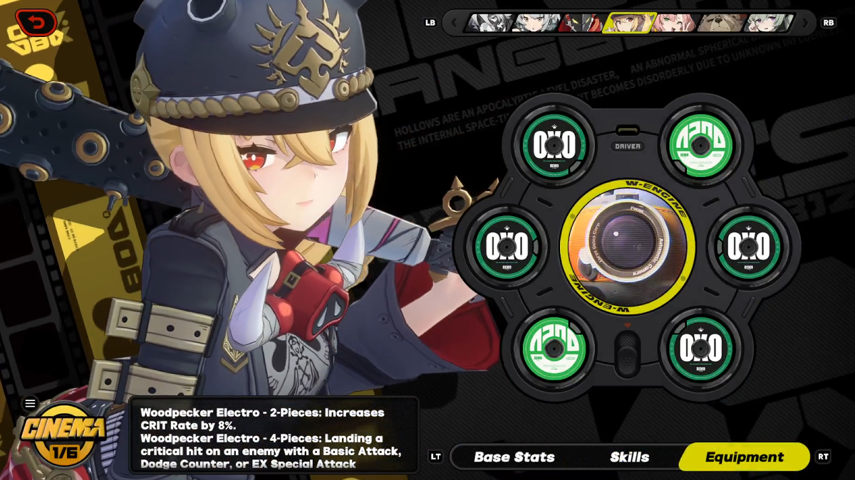 Lucy's gear in Zenless Zone Zero.