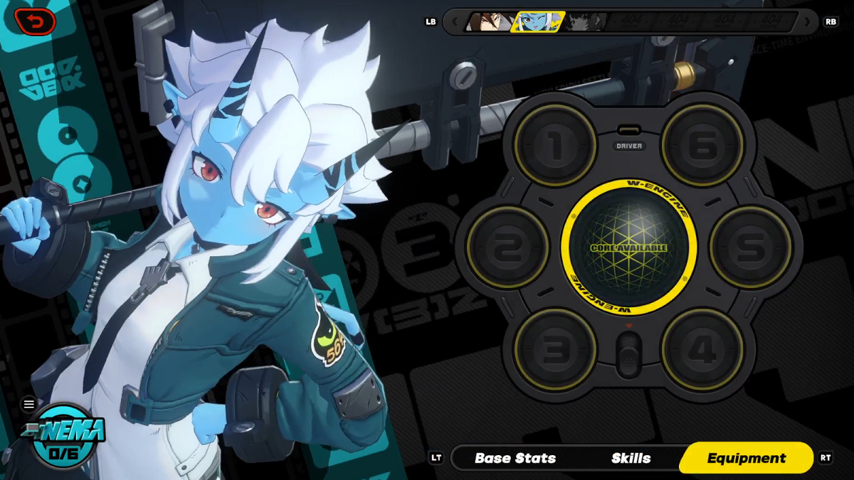 Soukaku's Equipment screen in Zenless Zone Zero., with Soukaku staring at the player from the corner