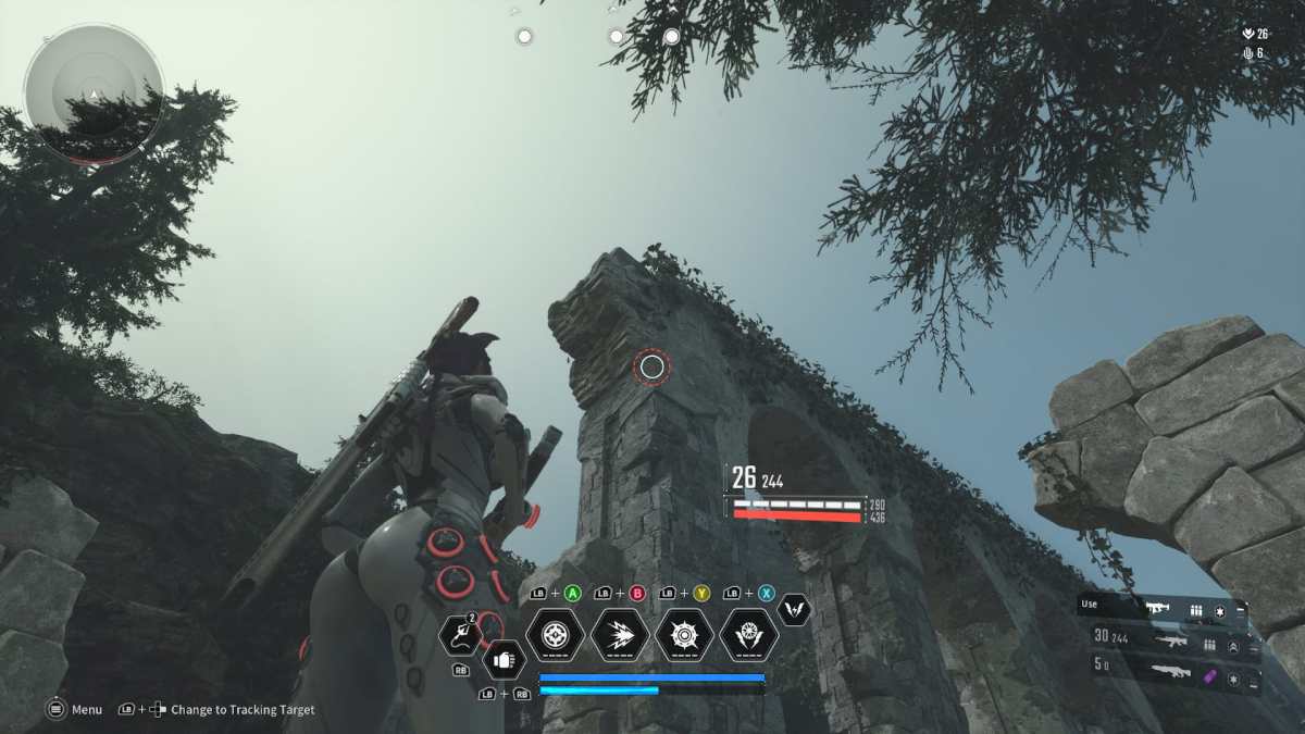 Image of the archway you need to grapple to in The First Descendant