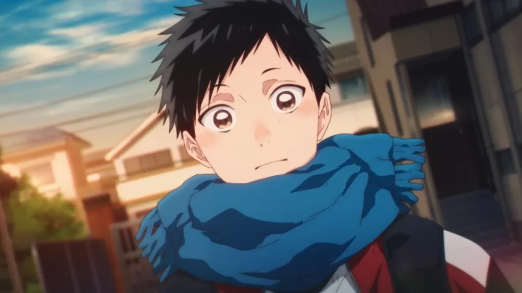 Taiki wears a scarf