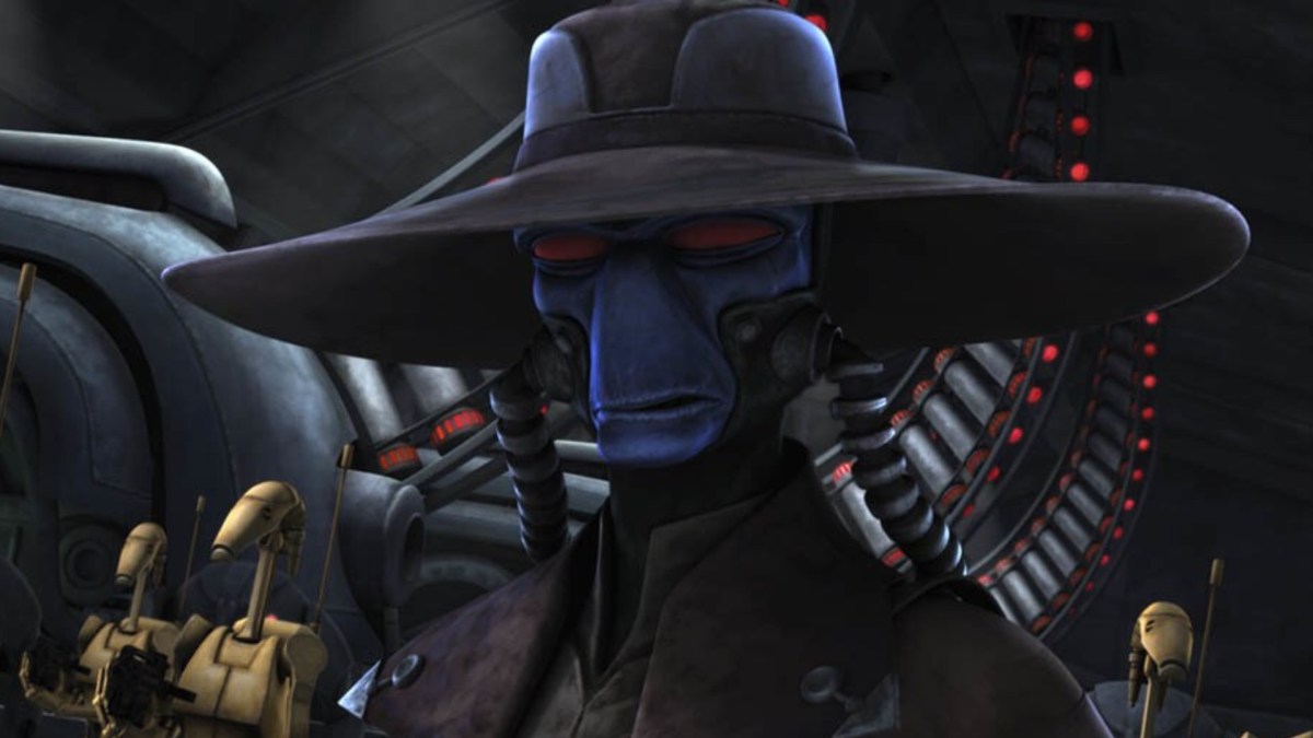 Cad Bane in The Clone Wars as part of an article about the best bounty hunters in Star Wars.