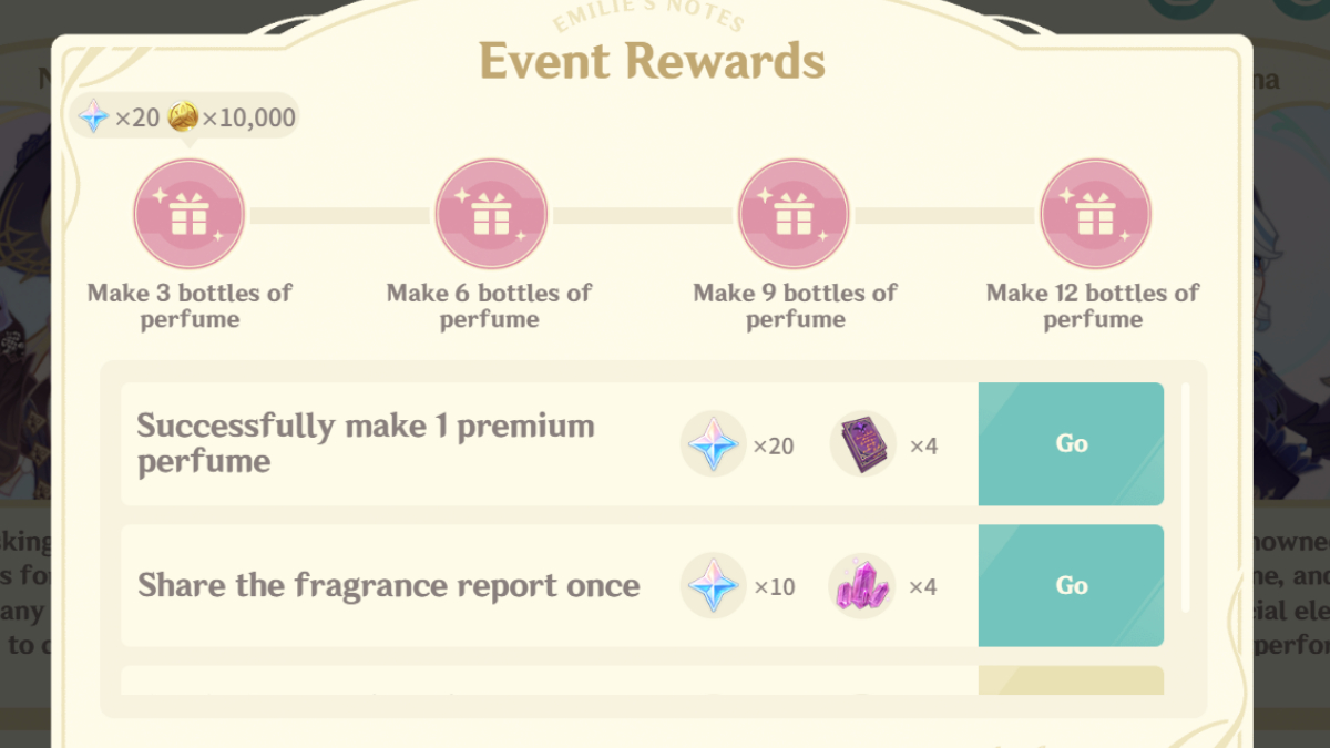 genshin impact fragrant fantasy event 