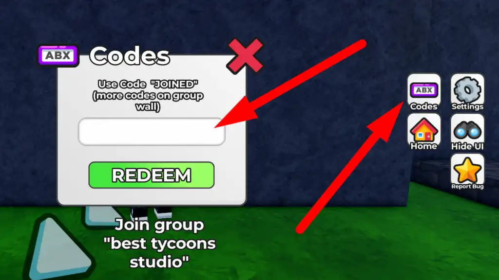 How to redeem codes in Sushi Shop Tycoon