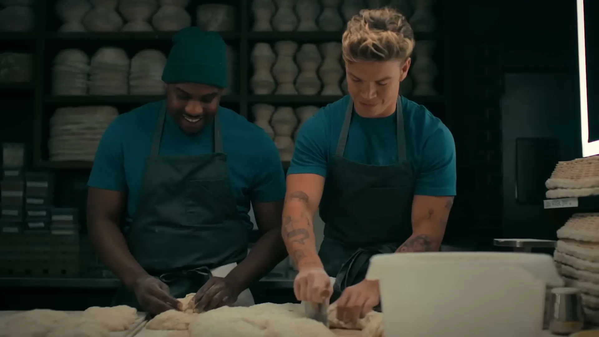 Marcus and Luca in The Bear Season 2, making pastries.