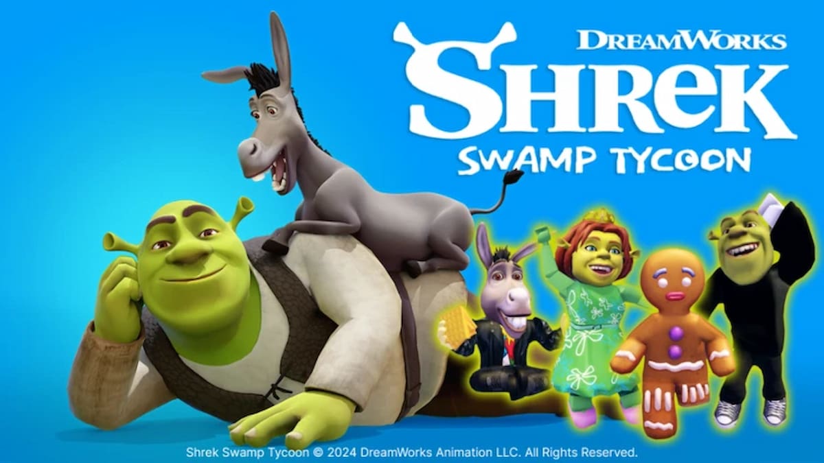 Shrek Swamp Tycoon promotional artwork.