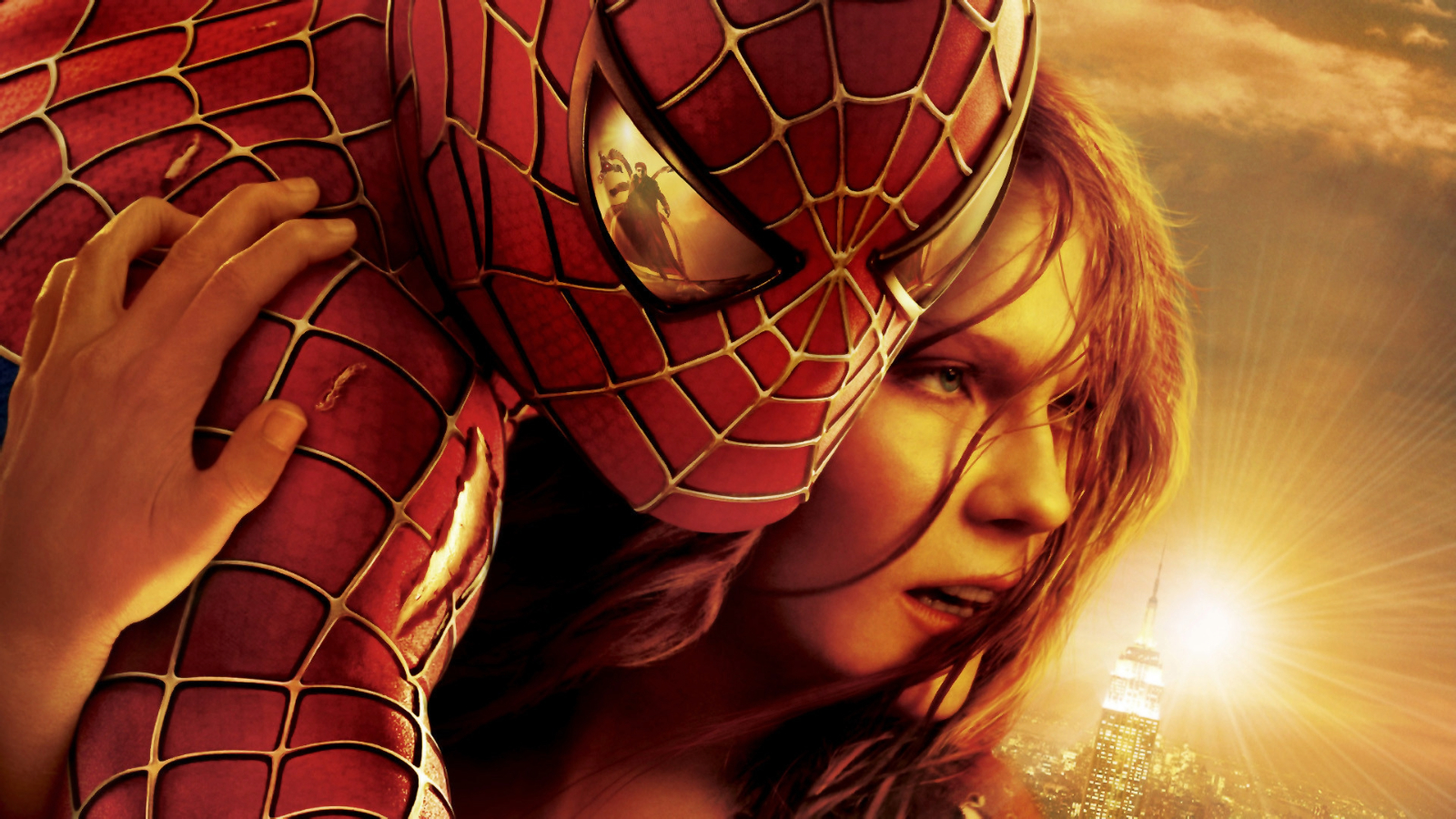 Key art for Spider-Man 2 featuring Spider-Man and Mary-Jane Watson