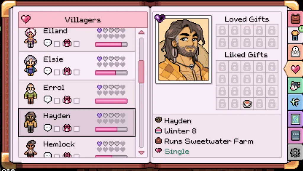 An image showing romance option Hayden in Fields of Mistria