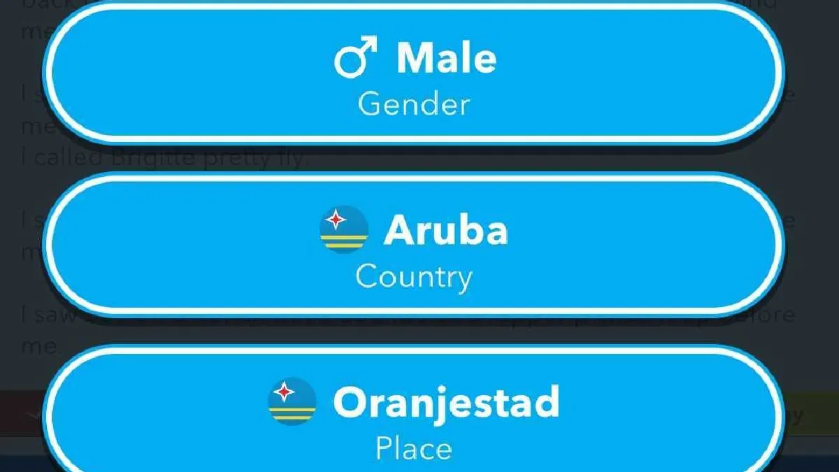 An image showing how to be born in Aruba in BitLife during the Love Isle/ Isle of Love challenge