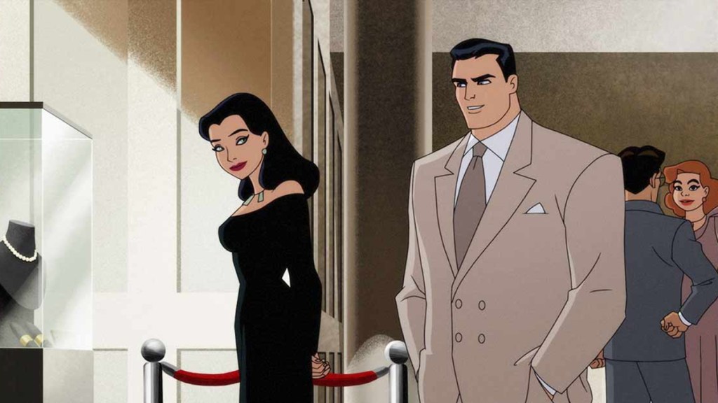 Bruce Wayne and Selina Kyle in Batman: Caped Crusader Season 1