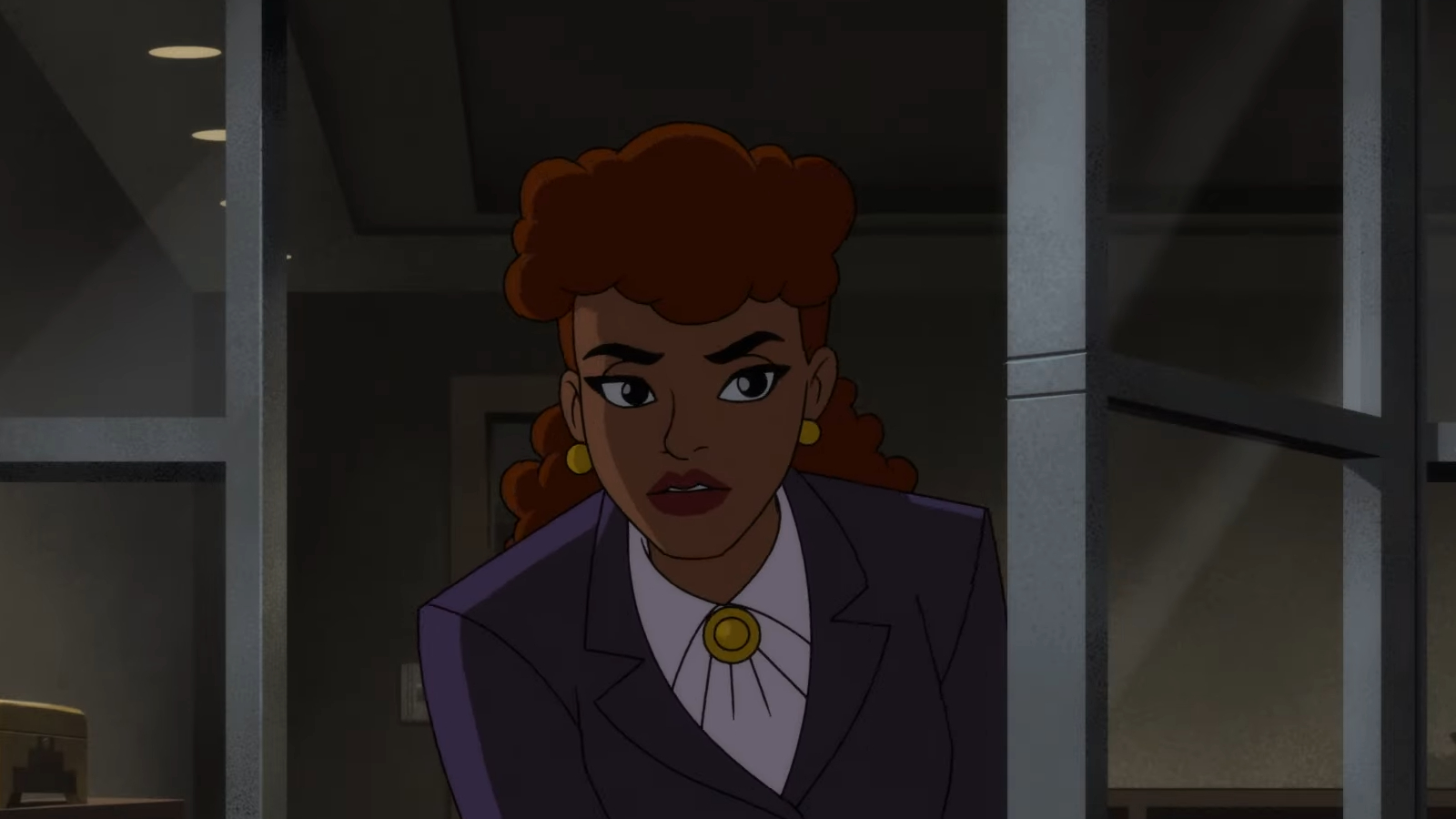 Barbara Gordon looking through a doorway in Batman: Caped Crusader Season 1