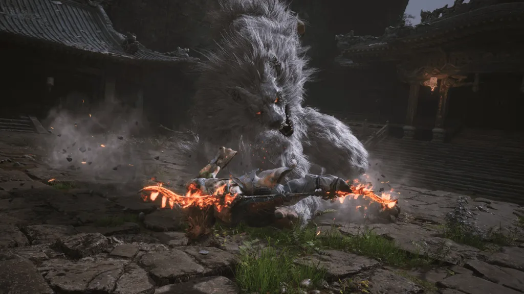 Black Myth Wukong Wolf boss fight screenshot