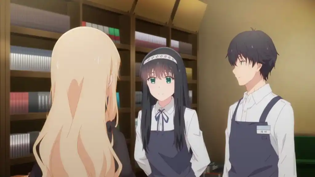 Yuta, Shiori, and Saki in Days With My Stepsister Episode 5