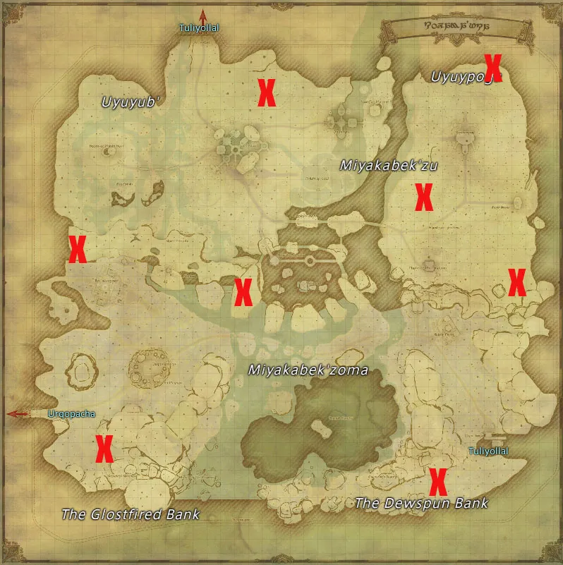 All Treasure Map Locations in Kozama'uka