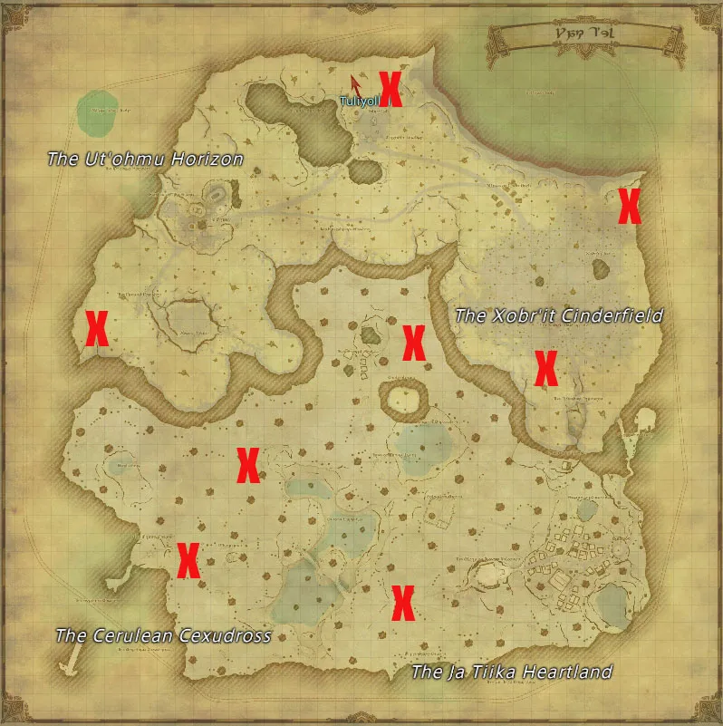 All Treasure Map Locations in Yak T'el