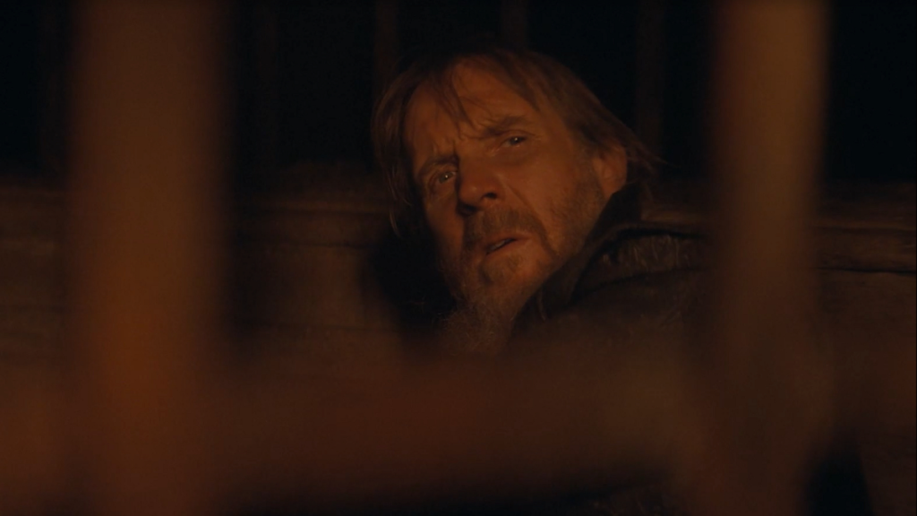 Otto Hightower in a dungeon in House of the Dragon Season 2, Episode 8