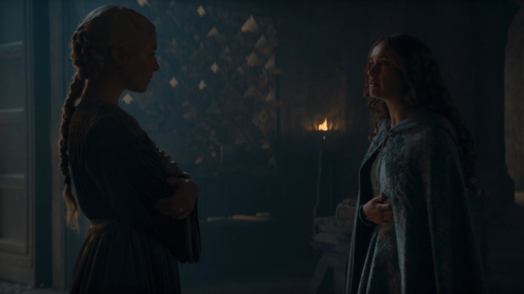 Rhaenyra Targaryen and Alicent Hightower in House of the Dragon Season 2, Episode 8