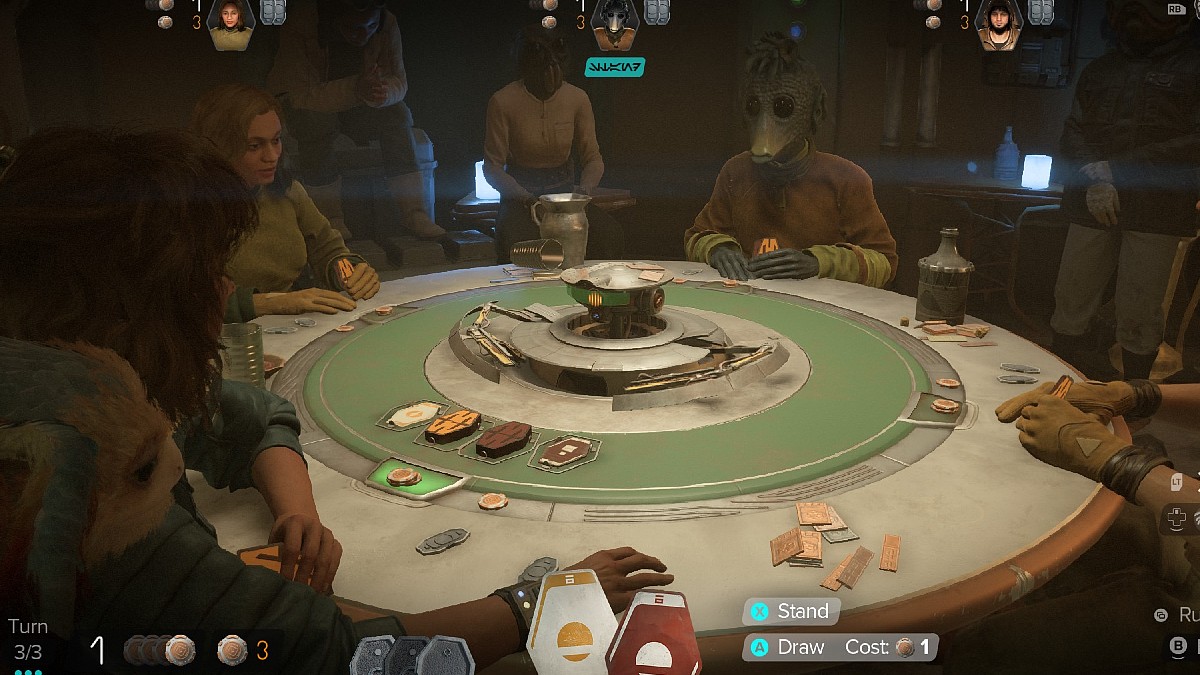 Kessel Sebacc table in Star Wars Outlaws.