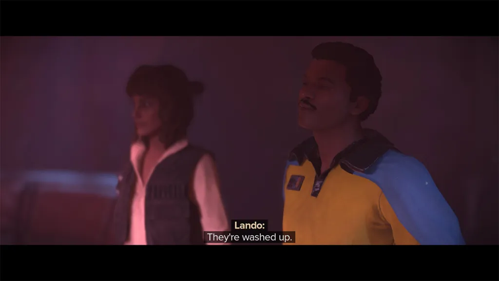 Lando appears in Star Wars Outlaws with Kay Vess