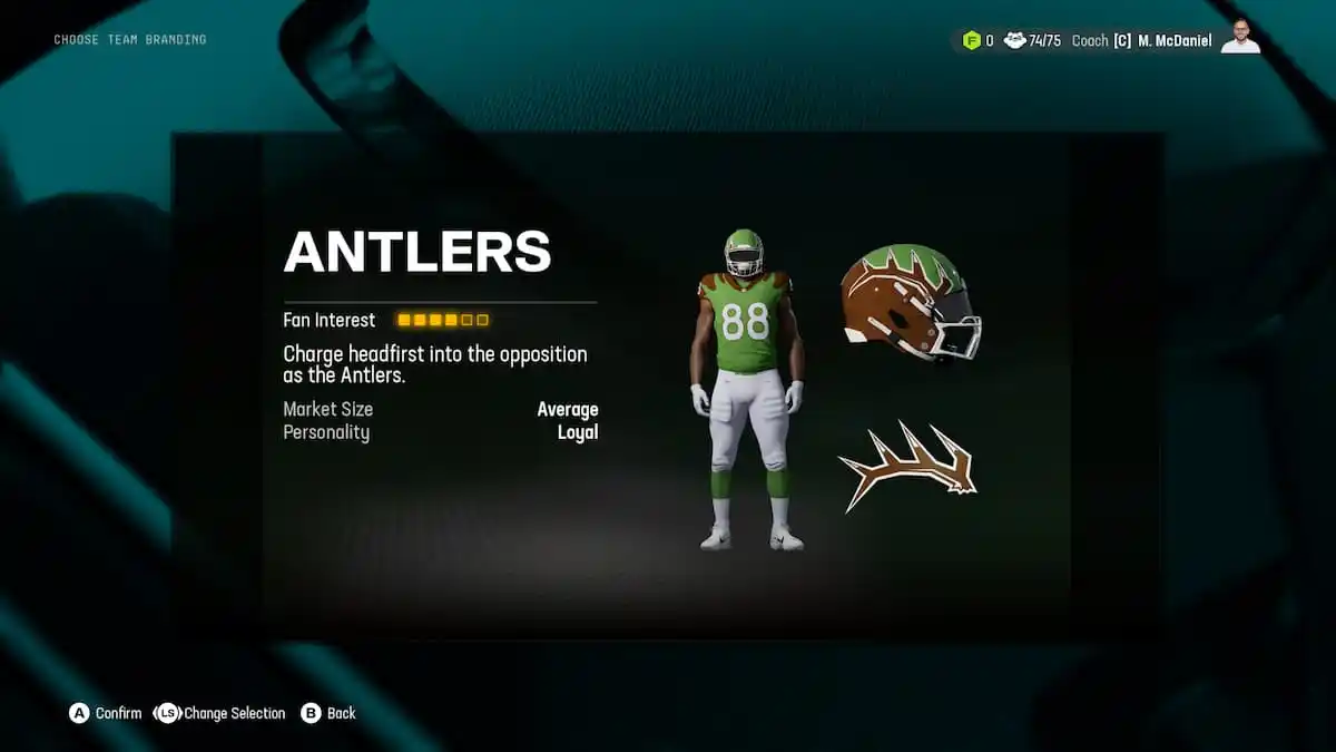 The Antlers as part of an article about relocations options in Madden NFL 25.