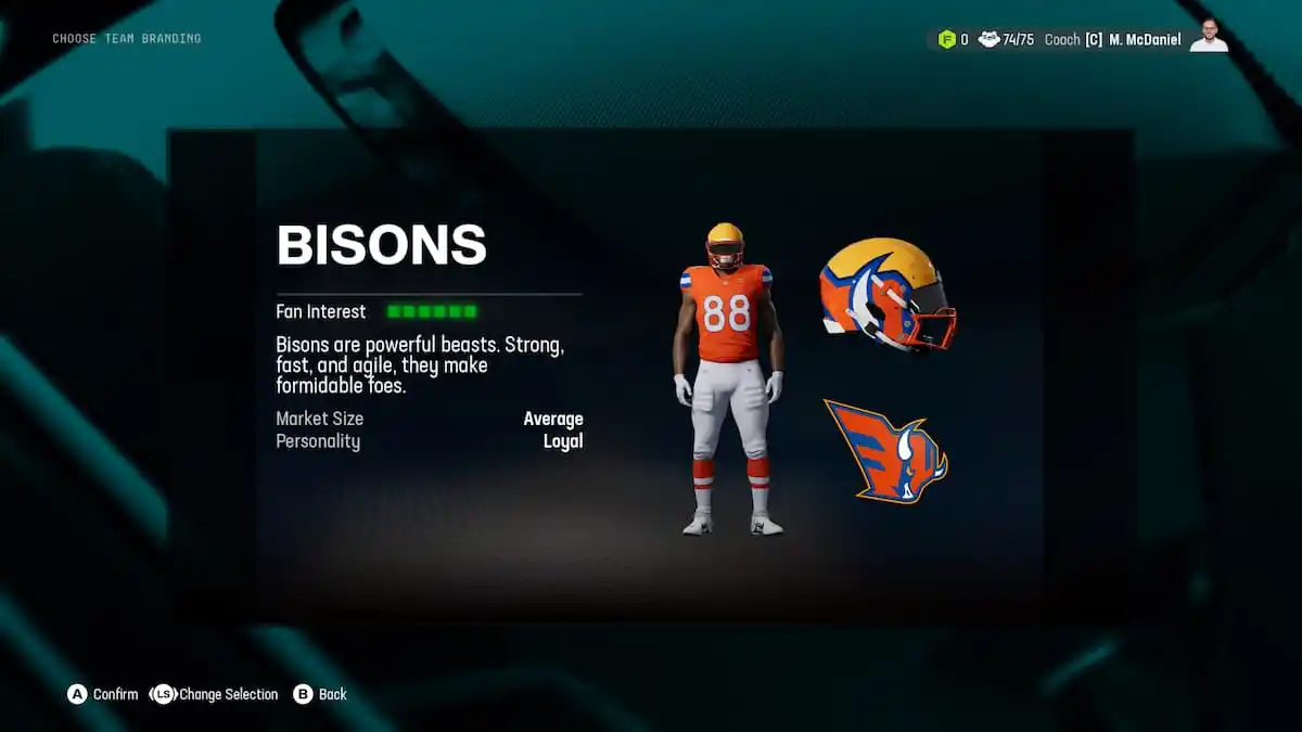 The Bisons as part of an article about relocations options in Madden NFL 25.