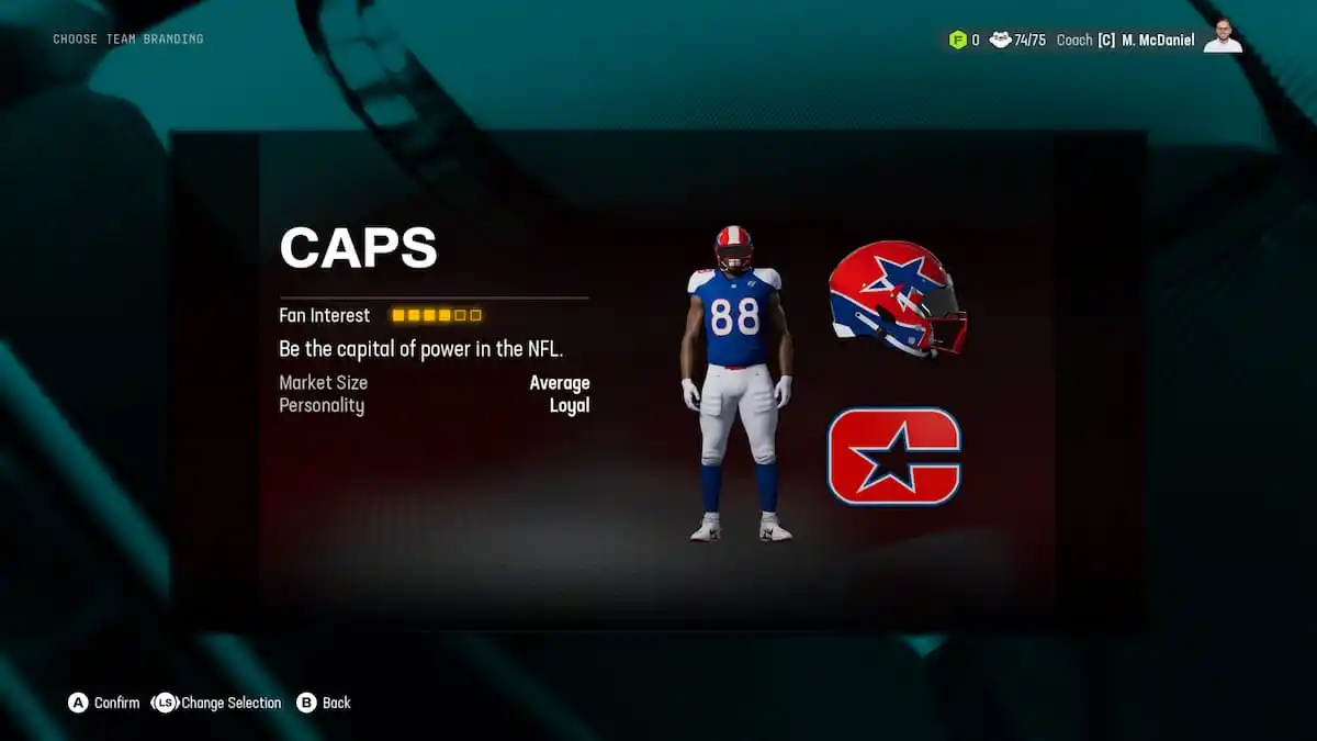 The Caps as part of an article about relocations options in Madden NFL 25.