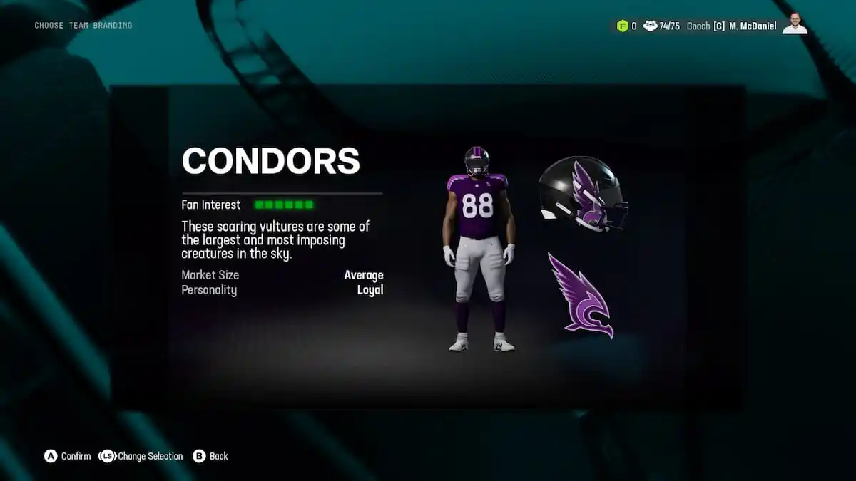 The Condors as part of an article about relocations options in Madden NFL 25.