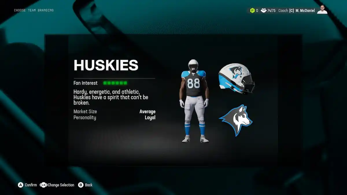 The Huskies as part of an article about relocations options in Madden NFL 25.