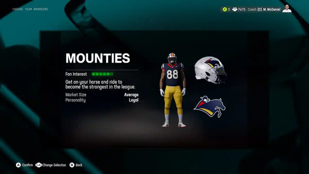 The Mounties as part of an article about relocations options in Madden NFL 25.