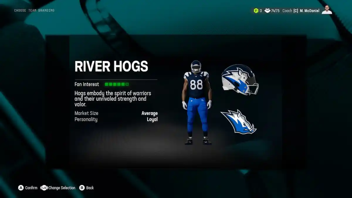 The River Hogs as part of an article about relocations options in Madden NFL 25.