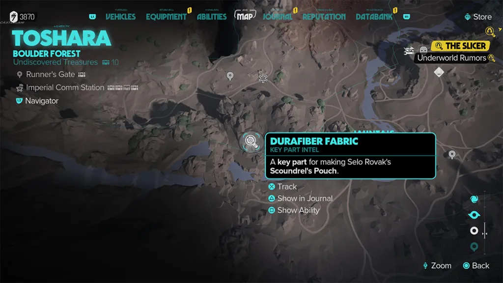 Map location for Durafibre Fabric in Star Wars Outlaws