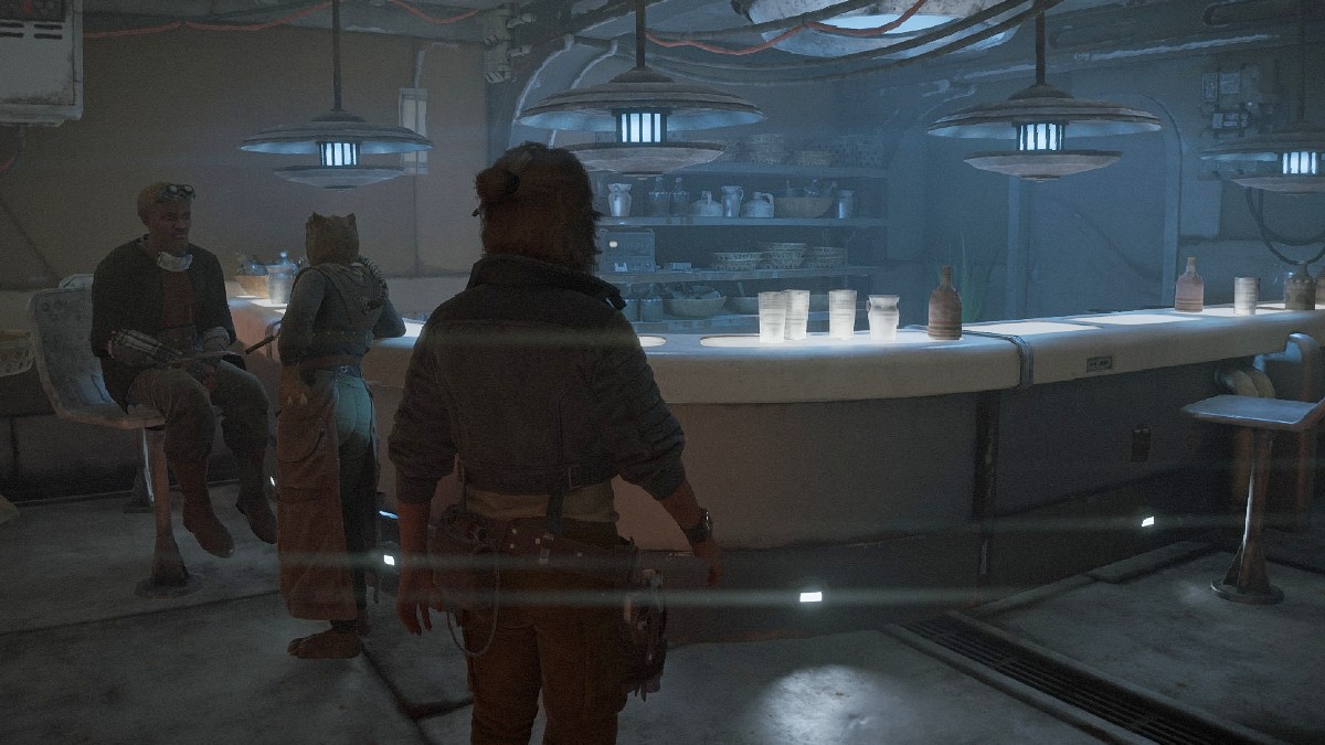 Mirogana Market bar in Star Wars Outlaws.