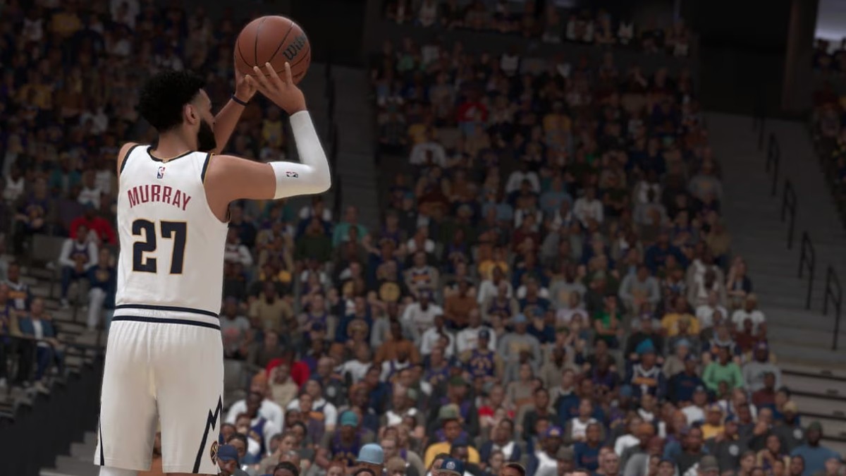 Murray taking a shot in NBA 2K25 in an article detailing new game modes and features coming to MyTEAM