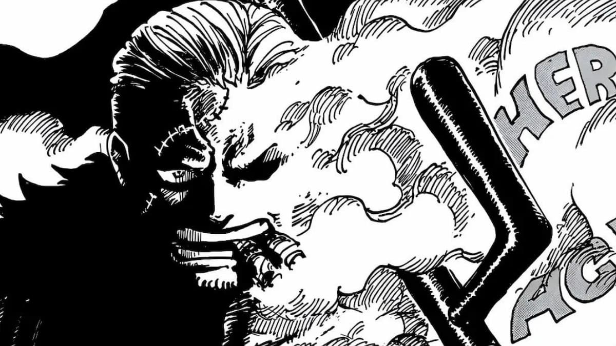 The cover for One Piece chapter 1122 depicting Smoker