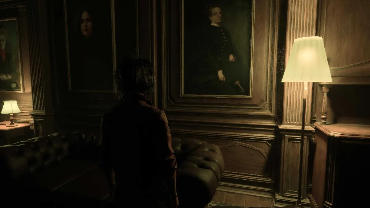 The third painting on the wall in The Casting of Frank Stone with a glyph of a hammer in the bottom right corner 